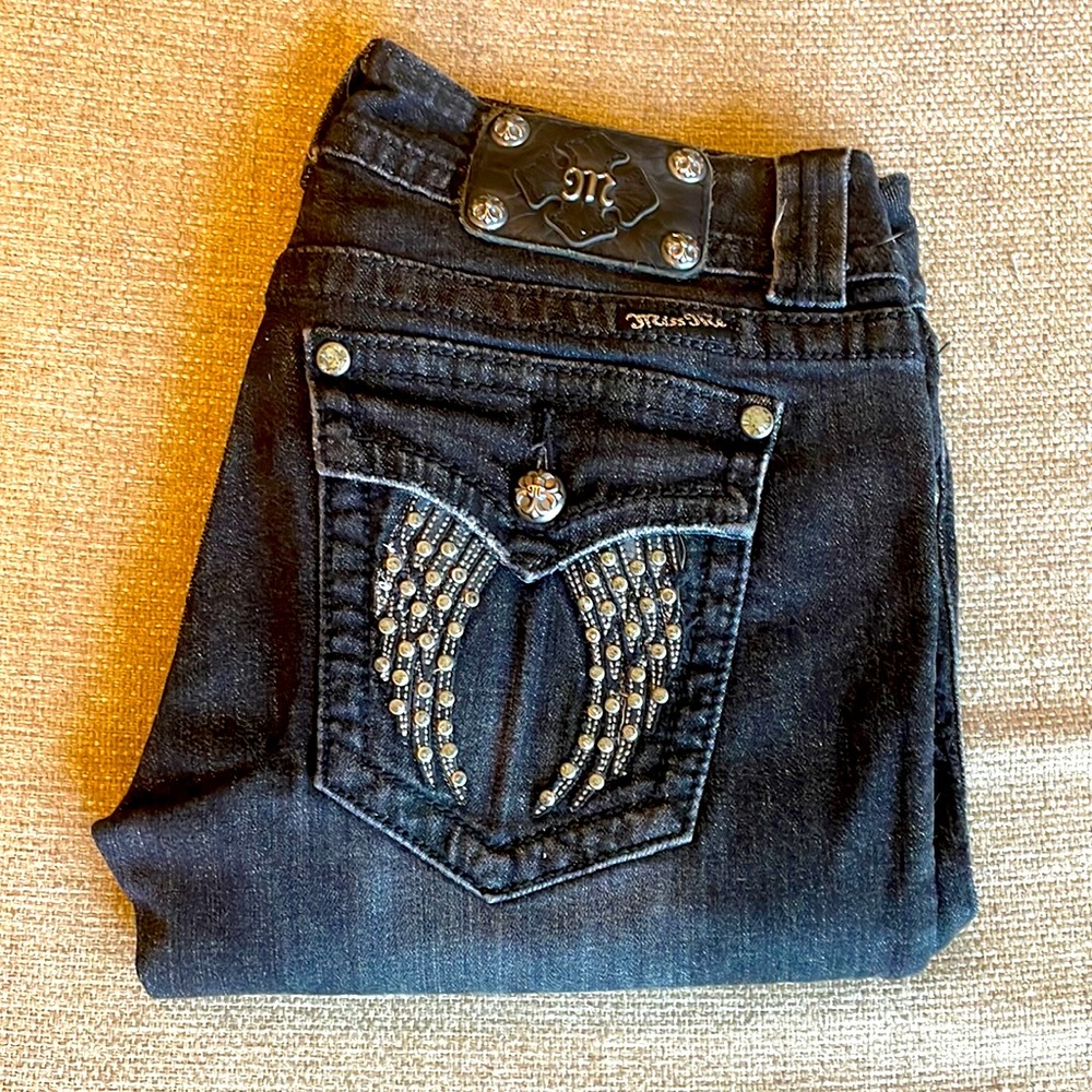 Miss Me Woman jeans, skinny, size 29, color black .